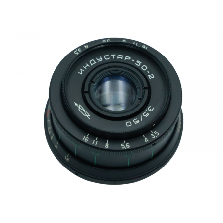 Obiective foto SLR (pe film) (SH) - industar-50-2-50mm-f3-5-obiectiv-vintage-sovietic