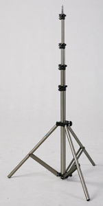 Stative/boom-uri pentru lumini - JTL 800 Stativ pentru lumini de studio, H max 2.8m, Pneumatic, Chrome