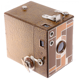 Aparat foto Kodak Beau Brownie No.2 – design Art Deco, aparat box vintage de colecție (1930–1933) [3]