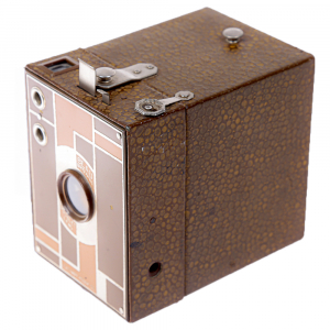 Aparat foto Kodak Beau Brownie No.2 – design Art Deco, aparat box vintage de colecție (1930–1933) [5]