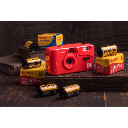 Kodak M35 Aparat Foto pe Film 35mm - Scarlet - Rosu aprins [6]