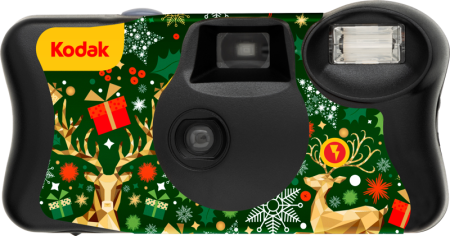 kodak-fun-saver-christmas-edition-39-exp-blitz.webp / Cameră foto de unică folosință Kodak Fun Saver, Ediție de Crăciun, cu design tematic și blitz integrat [1]