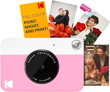 KODAK Printomatic Pink – Cameră instant 5MP, print automat ZINK fără cerneală [22]