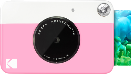 KODAK Printomatic Pink – Cameră instant 5MP, print automat ZINK fără cerneală [24]