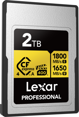 Lexar CFexpress 4.0 Pro Gold, VPG400/IP68, R1800/W1650/SW1400 (Type A) 2TB [7]