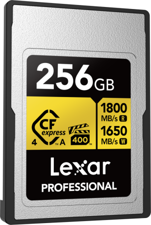 Lexar CFexpress 4.0 Pro Gold 256GB Type A card memorie profesional PCIe Gen 4 [13]