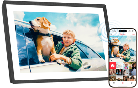 Video / Camere si accesorii - Lexar | Pexar Terra Digital Picture Frame | 10.1-inch expandable with 32GB SD card or USB (Grey) – ramă foto digitală Wi-Fi IPS anti-glare touchscreen HD 1280×800 32GB