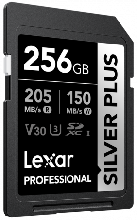 Lexar 256GB SDXC Professional SILVER Plus UHS-I/U3/A2/4K R205/W150 (V30) [2]