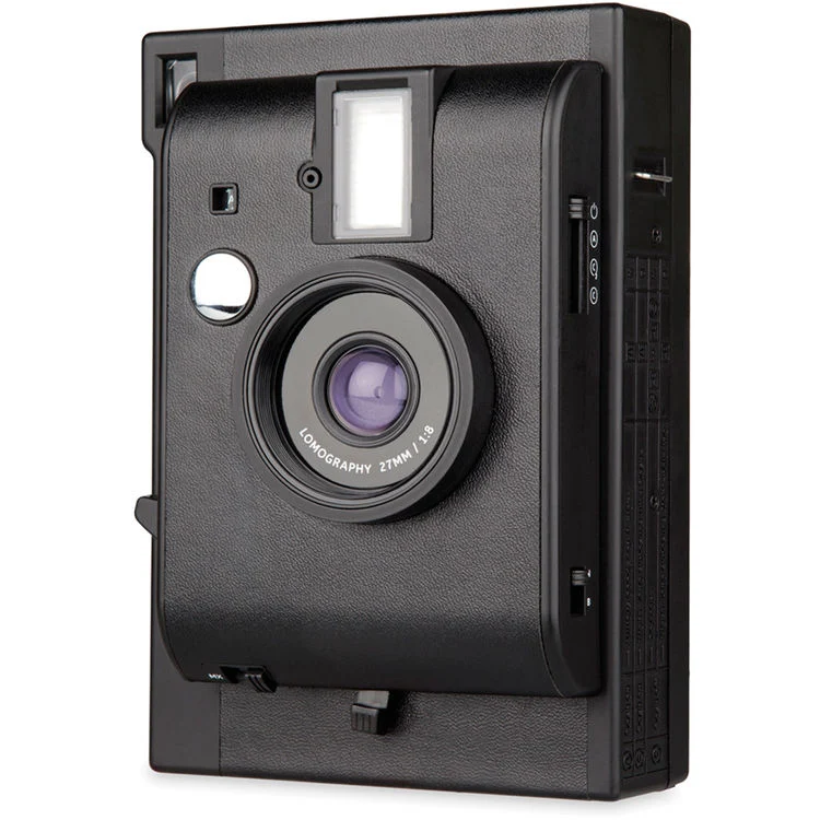 Lomography Lomo'Instant Mini Black – aparat foto instant cu film Fujifilm Instax Mini, obiectiv wide-angle 27mm built-in, [2]