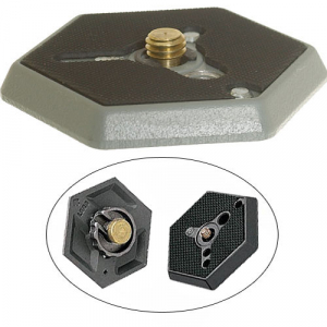 Placute cap trepied - Manfrotto 030-14 Hexagonal Quick Release Plate cu 1/4