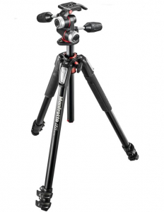 Trepiede si monopiede  - Manfrotto MK055XPRO3-3W - kit trepied foto cu cap 3 way