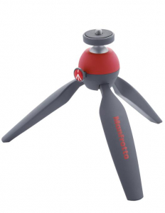 Trepiede si monopiede  - Manfrotto PIXI minitrepied cu cap bila - rosu