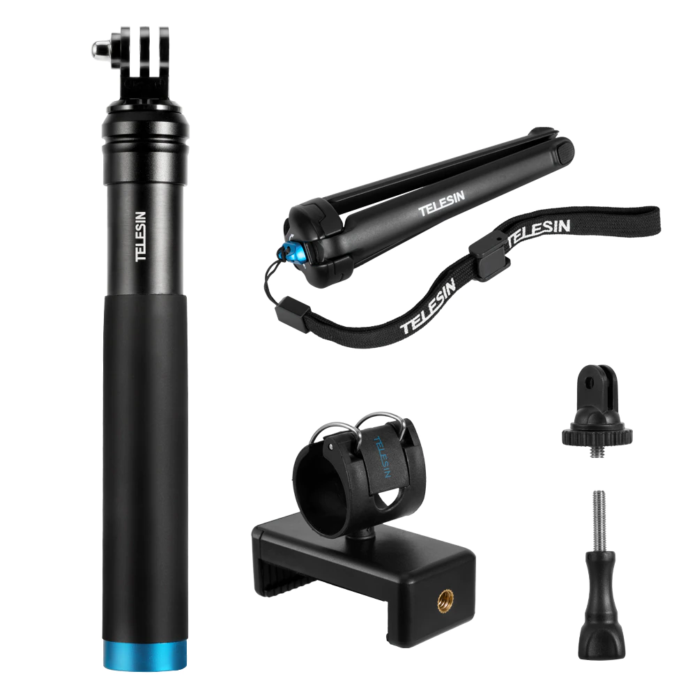 Monopied din aluminiu - Selfie stick cu suport pentru trepied din aluminiu pentru GoPro (se extinde până la 90cm) - GP-MNP-090 [3]