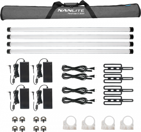 Nanlite PavoTube II 30XR – KIT 4 BUCATI - Tub LED RGBWW Pixel 4’ cu CRMX LumenRadio și control wireless complet [5]