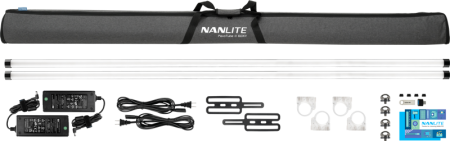 Nanlite PavoTube II 60XR –  KIT 2 BUCATI - Tub LED RGBWW Pixel de 8’ cu CRMX LumenRadio și control wireless complet [30]