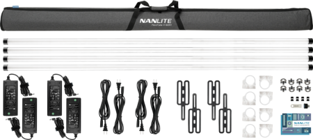 Nanlite PavoTube II 60XR –  KIT 4 BUCATI - Tub LED RGBWW Pixel de 8’ cu CRMX LumenRadio și control wireless complet [62]