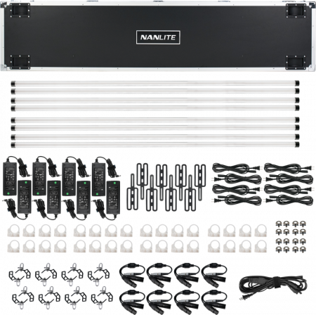 Nanlite PavoTube II 60XR –  KIT 8 BUCATI - Tub LED RGBWW Pixel de 8’ cu CRMX LumenRadio și control wireless complet [5]