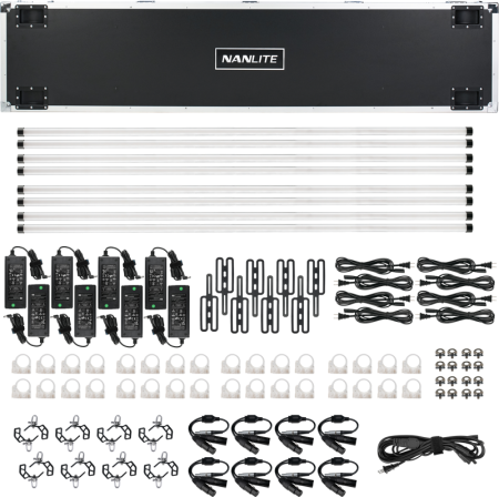 Nanlite PavoTube II 60XR –  KIT 8 BUCATI - Tub LED RGBWW Pixel de 8’ cu CRMX LumenRadio și control wireless complet [10]