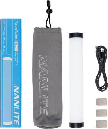 Nanlite PavoTube II 6CP 1-Kit – Tub LED RGBWW 25cm cu Motor Nebula [1]