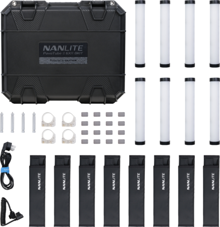 Nanlite PavoTube II 6XR KIT 8 Bucati – Tub LED RGBWW compact cu control CRMX și efecte pixel [28]