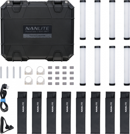 Nanlite PavoTube II 6XR KIT 8 Bucati – Tub LED RGBWW compact cu control CRMX și efecte pixel [5]