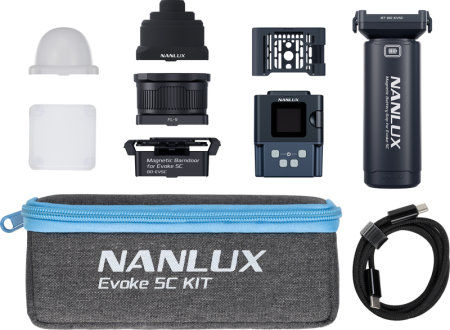 NANLUX Evoke 5C KIT Spot LED Full-Color 6W Nebula C8 IP67 Baterie Integrata 160g CCT 1000K 20000K [1]