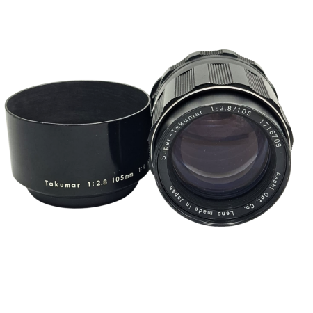 Obiective foto SLR (pe film) (SH) - asahi-super-takumar-105mm-f2-8-obiectiv-portret-m42.jpg
