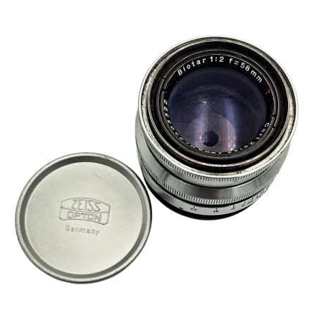 Obiective foto SLR (pe film) (SH) - Carl Zeiss Jena Biotar 58mm f/2 – Obiectiv vintage cu bokeh rotativ, montura M42, fabricat în Germania între 1936–1960