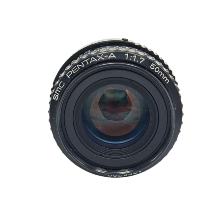 Obiective foto SLR (pe film) (SH) - pentax-smc-a-50mm-f1-7-obiectiv-manual.jpg