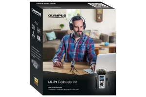 Olympus LS-P1 Video Kit - reportofon  Videogapher Kit inc Windscreen, Hot Shoe Adapter, 3.5mm Audio Cable and 8GB micro SD card [8]