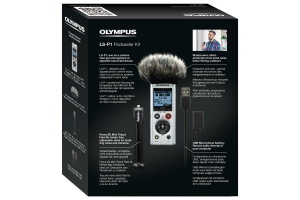 Olympus LS-P1 Video Kit - reportofon  Videogapher Kit inc Windscreen, Hot Shoe Adapter, 3.5mm Audio Cable and 8GB micro SD card [6]