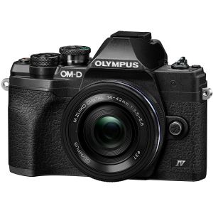 Aparate Foto - Olympus OM-D E-M10 Mark IV Aparat Foto Mirrorless Black Kit cu M.Zuiko Digital ED 14-42mm F3.5-5.6 EZ black