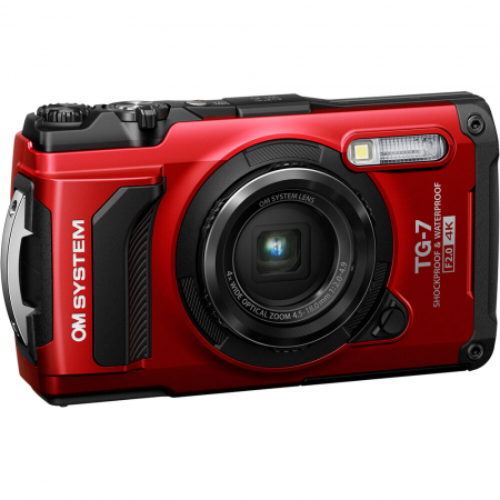 Aparate Foto - OM SYSTEM Tough TG-7 rosu - aparat foto compact subacvatic