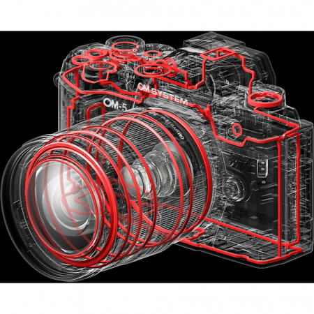 OM SYSTEM OM-5 - Aparat foto Mirrorless (Argintiu) Kit cu obiectiv M.Zuiko 12-45mm F4 PRO [9]