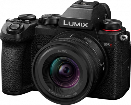 Aparate Foto Mirrorless - Panasonic LUMIX DC-S5DN (kit cu body S5D și obiectiv zoom LUMIX S 18-40mm / F4.5-6.3) Aparat mirrorless Panasonic Full Frame