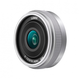 Obiective foto si accesorii - Panasonic Lumix G 14mm f/2.5 pancake argintiu - montura m4/3 (MFT)