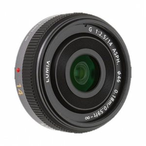 Obiective foto si accesorii - Panasonic Lumix G 14mm f/2.5 pancake negru - montura m4/3 (MFT)