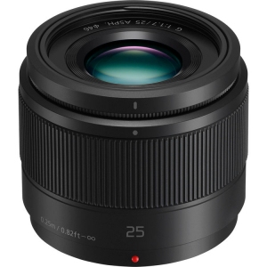 Obiective Mirorless - Panasonic Lumix G 25mm f/1.7 ASPH negru - montura m4/3 (MFT) - white box