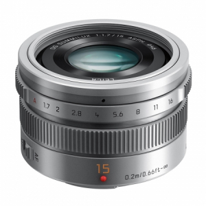 Obiective foto si accesorii - Panasonic Lumix G Leica DG Summilux 15mm f/1.7 ASPH argintiu - montura m4/3 (MFT)