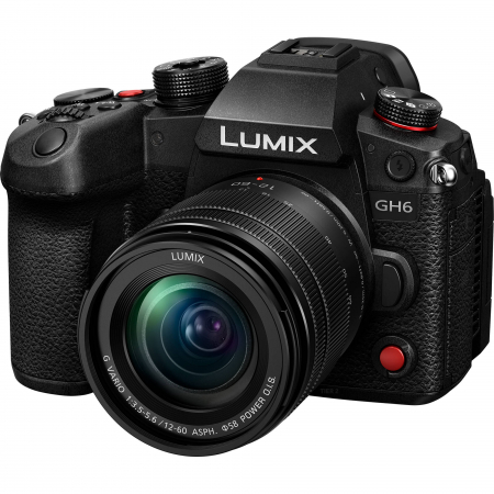 Panasonic Lumix GH-6 negru -  Aparat Foto Mirrorless hibrid cu obiectiv LUMIX 12-60mm f/3.5-5.6 [0]