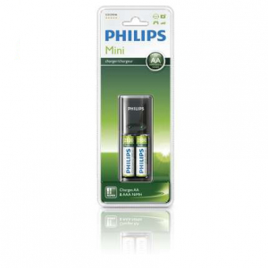 Acumulatori AA/AAA (R6/R3)) si incarcatoare - Philips incarcator pentru 2 acumulatori R6 (AA) / R3 (AAA)
