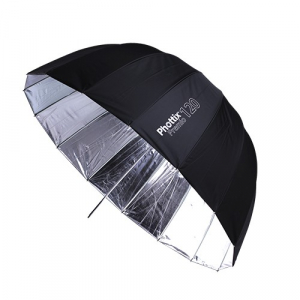 Studio/Lumini si accesorii - Phottix Premio - umbrela reflexie 120cm Silver/Black + diffuser