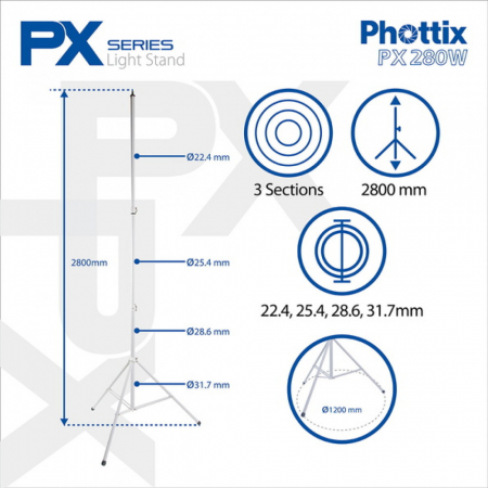 Phottix PX280w - Stativ lumini 280cm [10]