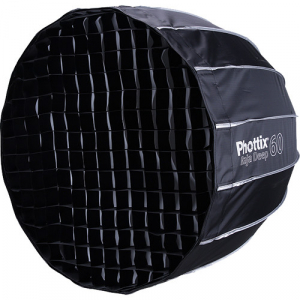 Phottix Raja Deep Quick-Folding Softbox parabolic 60cm + grid + montura Bowens [3]