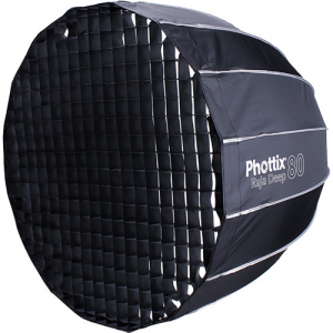 Phottix Raja Deep Quick-Folding Softbox parabolic 80cm + grid + montura Bowens [3]