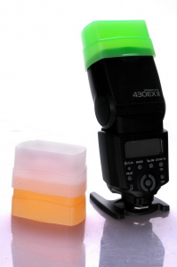 Phottix set 3 bounce diffusere colorate pentru Canon 430EX II [1]
