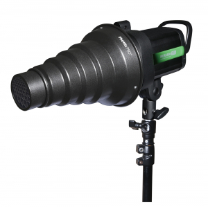 Studio/Lumini si accesorii - Phottix Snoot Set + filtre gel - montura Bowens