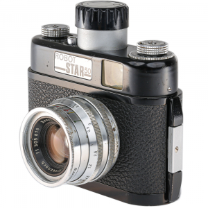 Robot Star 50 – aparat foto pe film 35mm, fabricat în Germania, mecanism automat cu arc [5]