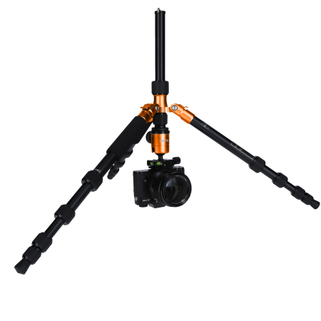 Rollei Compact Traveler No.1 - kit trepied + cap cu bila , negru / portocaliu [4]