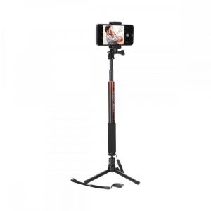 Selfie Stick - Rollei Smart Photo Selfie Stick cu suport de telefon si mini trepied ,  portocaliu/negru